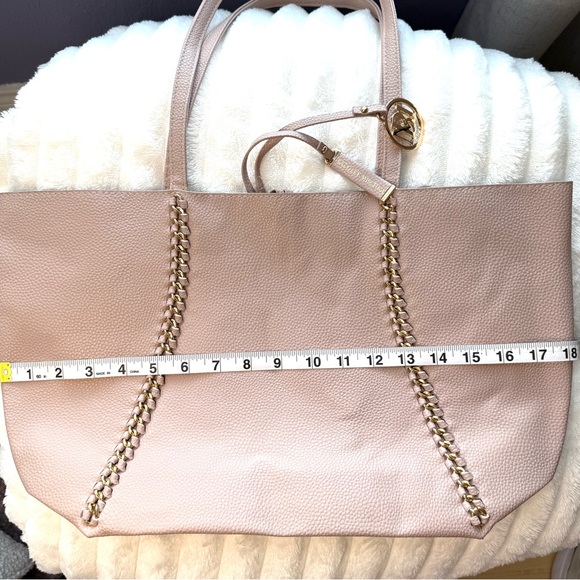 Badgley Mischka Taupe Tote Bag - Picture 5 of 8